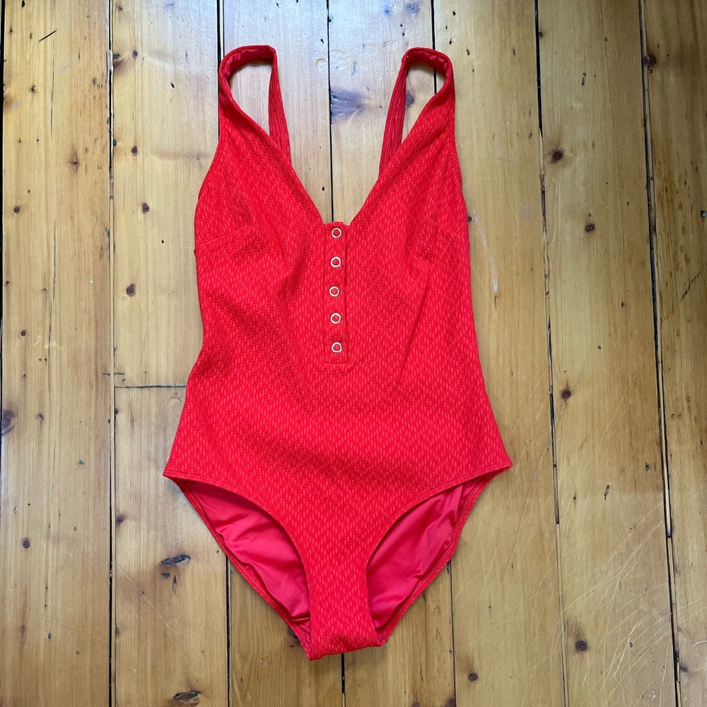 Sezane x Yse Red One Piece Swimsuit